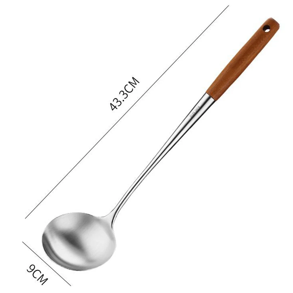 High Quality Stainless Steel Spatula Kitchen Spoon / Wok Shovel Set Wood Handles Kitchen Accessories
High Quality Stainless Steel Spatula Kitchen Spoon / Wok Shovel Set Wood Handles Kitchen Accessories