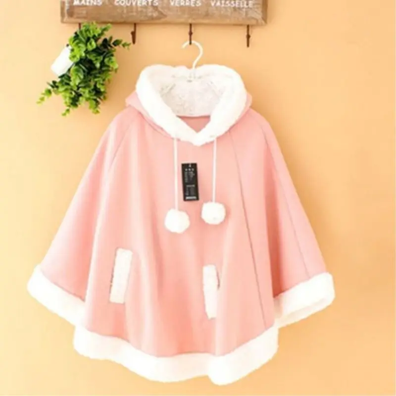 Lolita Cloak Harajuku Hoody Cloak Japanese Angry Cat Christmas Deer Fleece Cape Loose Pullover Batwing Sleeve Hoodie Coat
Lolita Cloak Harajuku Hoody Cloak Japanese Angry Cat Christmas Deer Fleece Cape Loose Pullover Batwing Sleeve Hoodie Coat