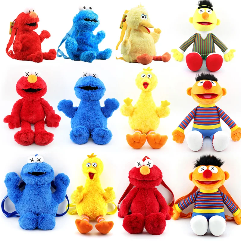 45cm Sesame Street Plush Backpack Plush Doll Red Elmo Blue Cookie Guy Yellow Big Bird Plush Bag Children's School Bag
45cm Sesame Street Plush Backpack Plush Doll Red Elmo Blue Cookie Guy Yellow Big Bird Plush Bag Children's School Bag