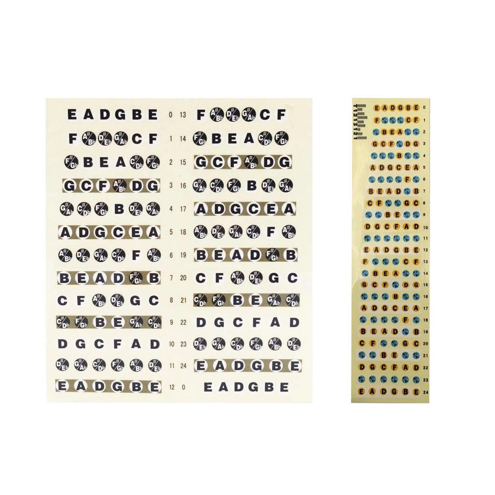 Guitar Fretboard Note Decals Fingerboard Frets Map Sticker for Beginner Learner Practice
Guitar Fretboard Note Decals Fingerboard Frets Map Sticker for Beginner Learner Practice