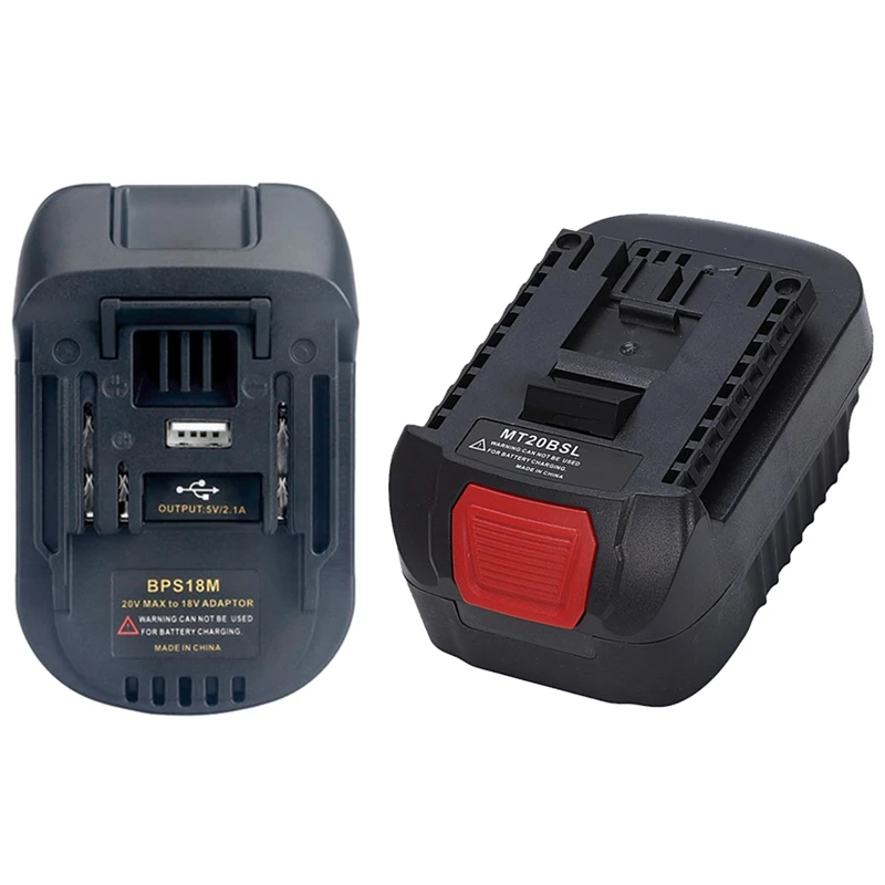 2 Pcs Battery Adapter For 20V Lithium For Porter Cable 20V Lithium Battery Bps18m & MT20BSL
2 Pcs Battery Adapter For 20V Lithium For Porter Cable 20V Lithium Battery Bps18m & MT20BSL
