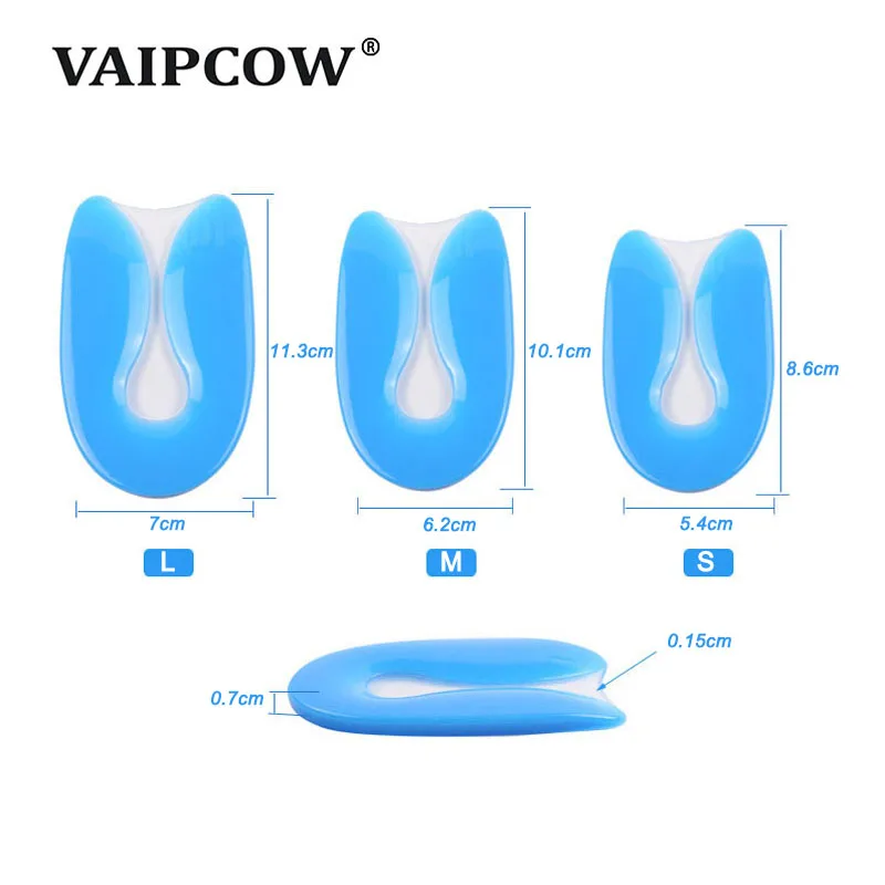 Silicone Gel Insoles Heel Cushion Soles Relieve Foot Pain Plantar Fasciitis Protectors Spur Support Shoe Pad Feet Care Inserts
Silicone Gel Insoles Heel Cushion Soles Relieve Foot Pain Plantar Fasciitis Protectors Spur Support Shoe Pad Feet Care Inserts
