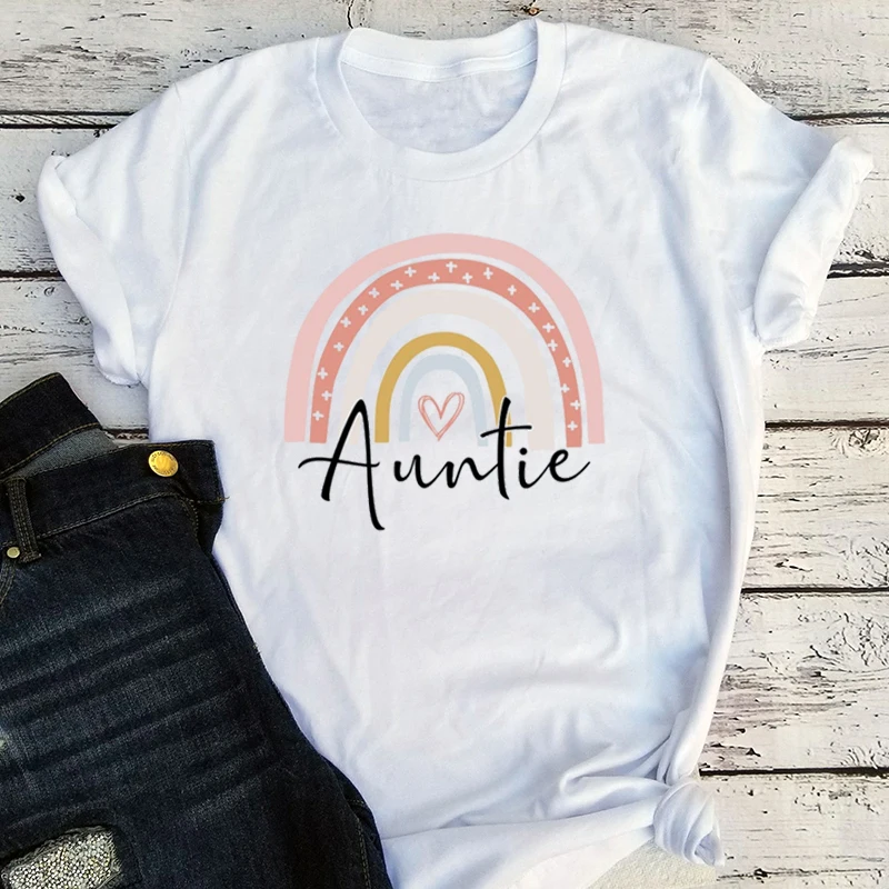 Personalized Auntie Rainbow Shirt Rainbow Women Clothes 2021 Aunt Tee Birthday Gift Women Sexy Tops O-Neck Summer XL 
Personalized Auntie Rainbow Shirt Rainbow Women Clothes 2021 Aunt Tee Birthday Gift Women Sexy Tops O-Neck Summer XL