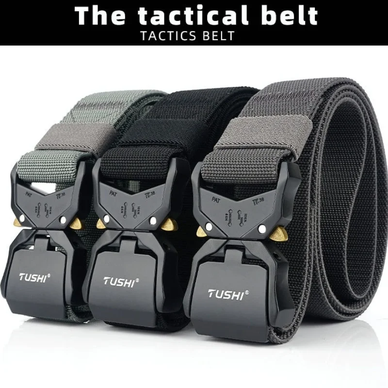 Men's Belt Tactical Belt For Outdoor Hunting Multi Function Alloy Buckle Male Waistband Leisure Belt Quick Release Nylon Elastic
Men's Belt Tactical Belt For Outdoor Hunting Multi Function Alloy Buckle Male Waistband Leisure Belt Quick Release Nylon Elastic