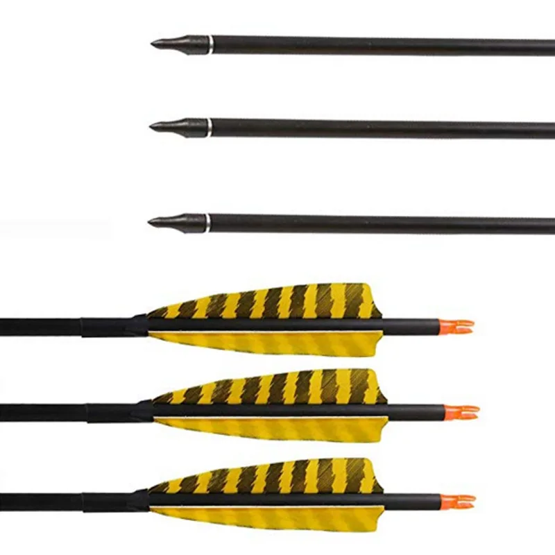 12/24/36 Pcs Mixed Carbon Arrow 31/32 Inches Spine 500 Diameter 6.2 mm for Compound/Recurve Bow and Arrow Archery Hunting
12/24/36 Pcs Mixed Carbon Arrow 31/32 Inches Spine 500 Diameter 6.2 mm for Compound/Recurve Bow and Arrow Archery Hunting