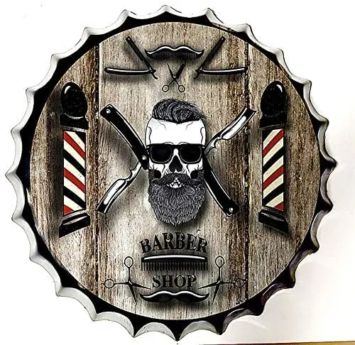 Retro Sign Barber Shop Bottle Caps Retro Metal Tin Sign Diameter 1 Handcrafts Home Decor Bar Plaque Lounge Man Cave Garage
Retro Sign Barber Shop Bottle Caps Retro Metal Tin Sign Diameter 1 Handcrafts Home Decor Bar Plaque Lounge Man Cave Garage