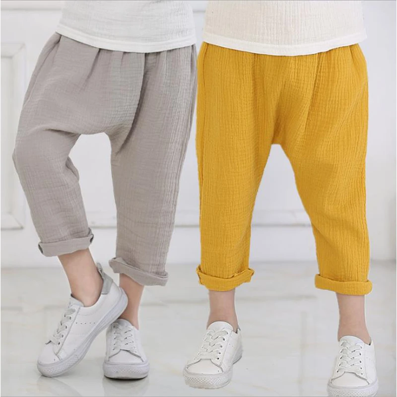 Linen Pleated Kids Pants Summer Girls Boys Pants Children Ankle-length Pants Harem Pants Baby Boy Girl Clothes 2-7 Year old
Linen Pleated Kids Pants Summer Girls Boys Pants Children Ankle-length Pants Harem Pants Baby Boy Girl Clothes 2-7 Year old