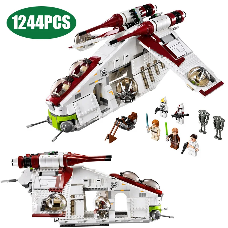 In stock75021 Star of War Toy Republic Gunship Kit Set Compatible with 05041 Wars Children's Educational Block
In stock75021 Star of War Toy Republic Gunship Kit Set Compatible with 05041 Wars Children's Educational Block