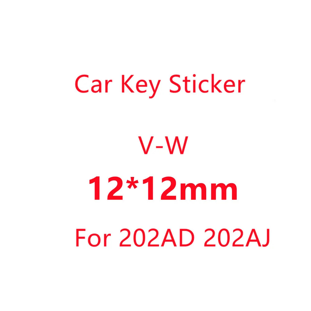 10PCS 12*12mm Car Key Sticker Resin Epoxy Crystal Emblem 202AD 202AJ Remote Logo For Golf Mk7 Tiguan Scirocco For KD VVDI Remote
10PCS 12*12mm Car Key Sticker Resin Epoxy Crystal Emblem 202AD 202AJ Remote Logo For Golf Mk7 Tiguan Scirocco For KD VVDI Remote
