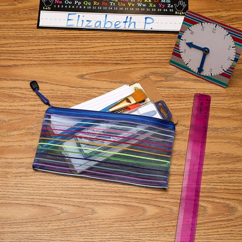Zipper Mesh Pouch,Pencil Pouch Pen Bag Travel Bags for School and Office Supplies Cosmetics Travel Accessories
Zipper Mesh Pouch,Pencil Pouch Pen Bag Travel Bags for School and Office Supplies Cosmetics Travel Accessories