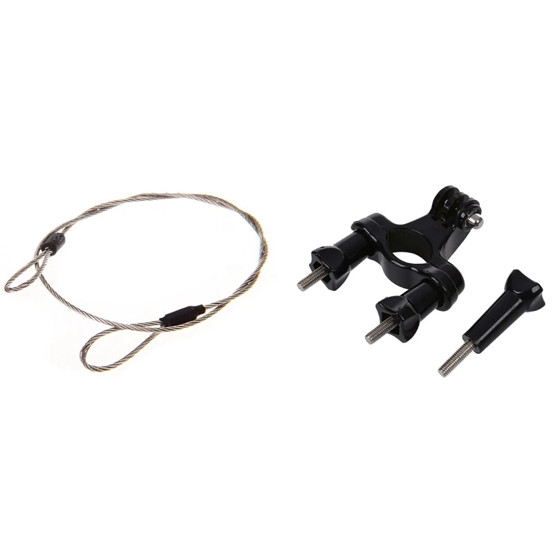 1 Pcs Bicycle Motorcycle Handlebar Seatpost Mount & 1 Pcs 30cm Digital Camera Silver Stainless Steel Lanyard Tether
1 Pcs Bicycle Motorcycle Handlebar Seatpost Mount & 1 Pcs 30cm Digital Camera Silver Stainless Steel Lanyard Tether