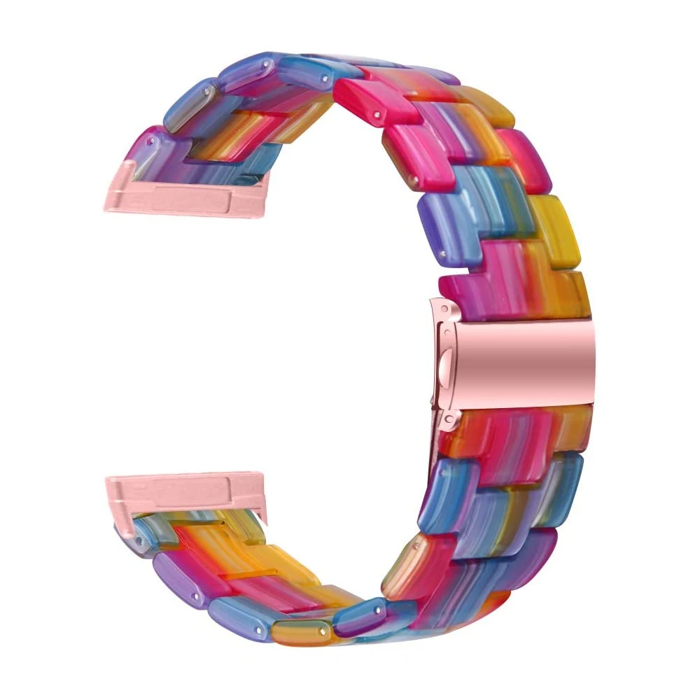 Цветной полимерный ремешок для часов Fitbit Sense сменный Браслет Versa 2/3/Lite браслет