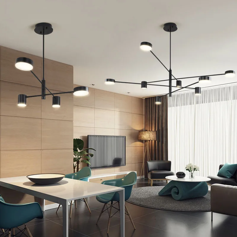 Modern Gold Black White Led Pendant Lights 6/8 Heads Industrial Hanging lights living room Decoration bedroom Light Fixtures
Modern Gold Black White Led Pendant Lights 6/8 Heads Industrial Hanging lights living room Decoration bedroom Light Fixtures