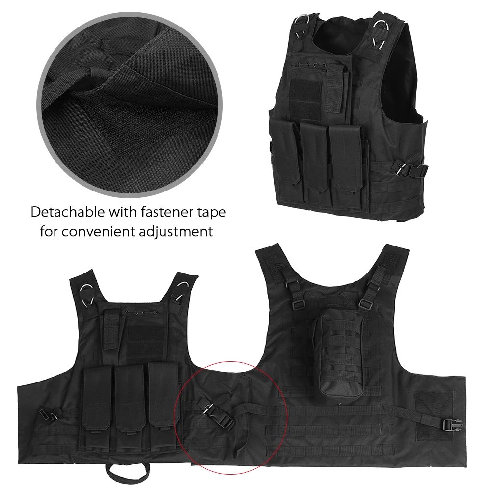 Men's Military Tactical Vest Outdoor Molle Vest Modular Training CS Gaming Assault Plate Carrier Hunting Gear Carrier Vest
Men's Military Tactical Vest Outdoor Molle Vest Modular Training CS Gaming Assault Plate Carrier Hunting Gear Carrier Vest