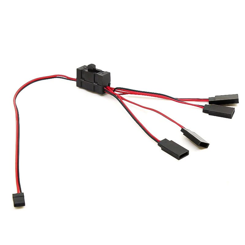 1PCS RC Servo Extension 1 to 4 Y Wire Cable LED Light Control Power Switch for JR Futaba RC Model
1PCS RC Servo Extension 1 to 4 Y Wire Cable LED Light Control Power Switch for JR Futaba RC Model