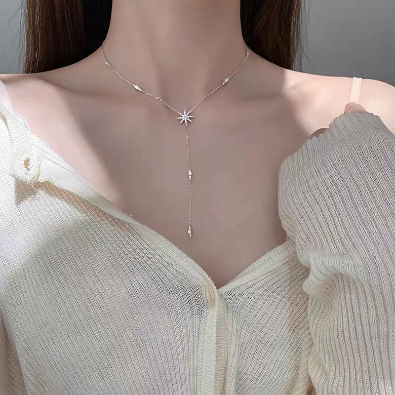 New clavicle female sterling silver necklace female chain dress necklace tide net red sweater chain long simple female models
New clavicle female sterling silver necklace female chain dress necklace tide net red sweater chain long simple female models