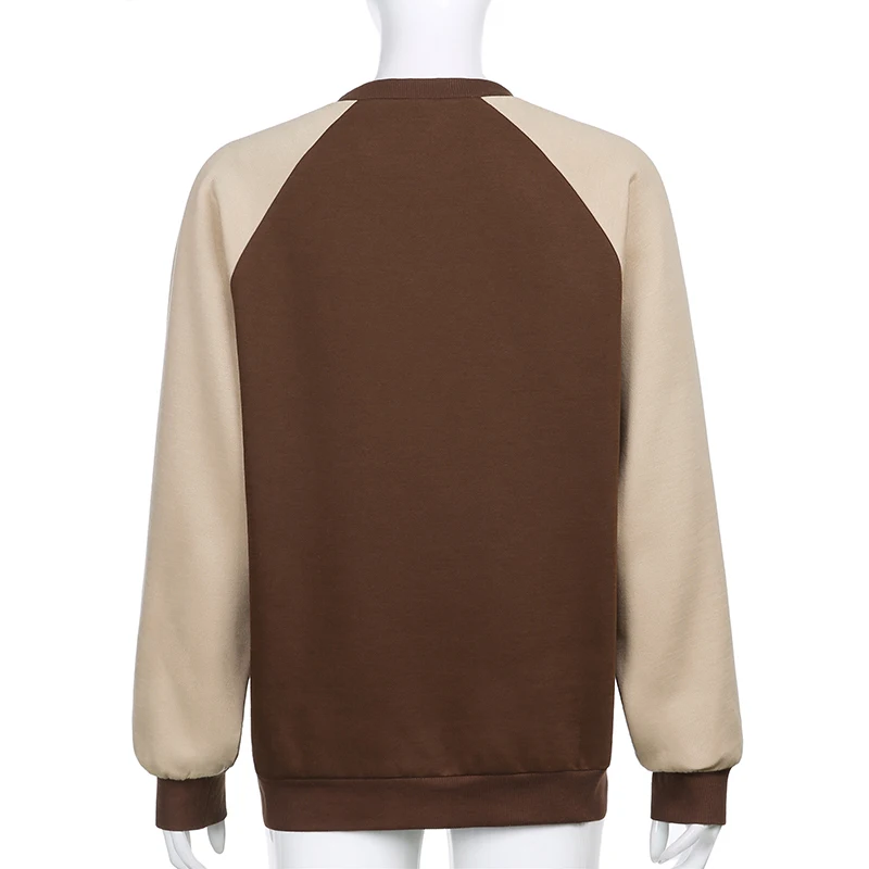 YICIYA 2021 Autumn Fashion Streetwear Patchwork Letter Print Long Sleeve Sweatshirt Women Casual Brown Y2K Sweat Shirt Pullover
YICIYA 2021 Autumn Fashion Streetwear Patchwork Letter Print Long Sleeve Sweatshirt Women Casual Brown Y2K Sweat Shirt Pullover