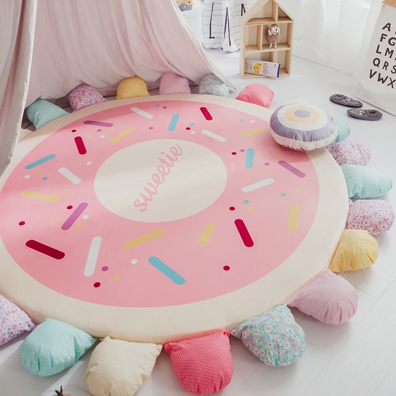 Cotton simple ball ball bedroom window children's climbing mat round living room carpet tent bed curtain mat
Cotton simple ball ball bedroom window children's climbing mat round living room carpet tent bed curtain mat
