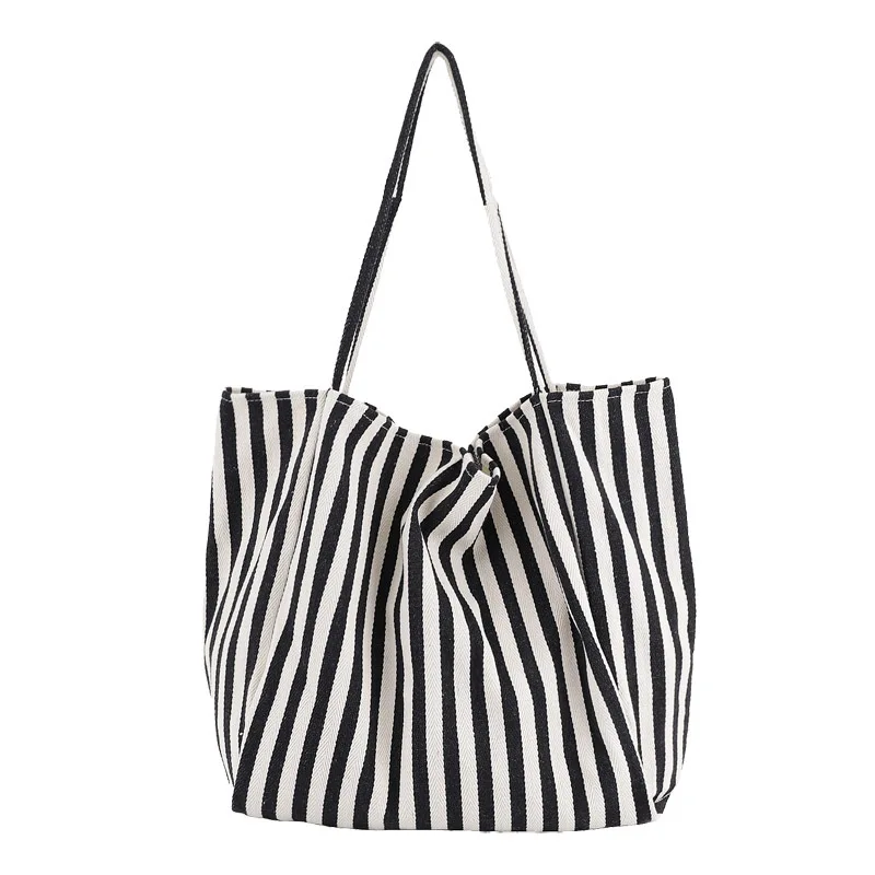 Large Capacity Canvas Women's Bag 2021 Retro Simple Striped Women's Shoulder Bag Multifunctional Casual Open Tote Shopping Bag
Large Capacity Canvas Women's Bag 2021 Retro Simple Striped Women's Shoulder Bag Multifunctional Casual Open Tote Shopping Bag