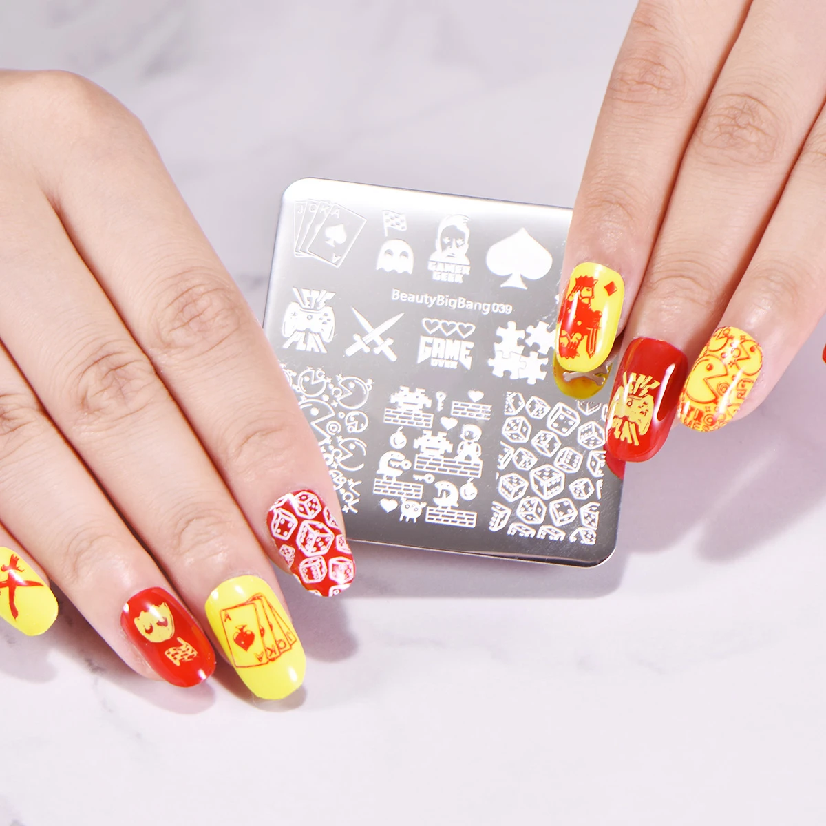 Nail Art Stamping Plates Nail Template Game Theme Stamp DIY Nail Art Stamp Image Templates Manicure Nail Art Tools
Nail Art Stamping Plates Nail Template Game Theme Stamp DIY Nail Art Stamp Image Templates Manicure Nail Art Tools