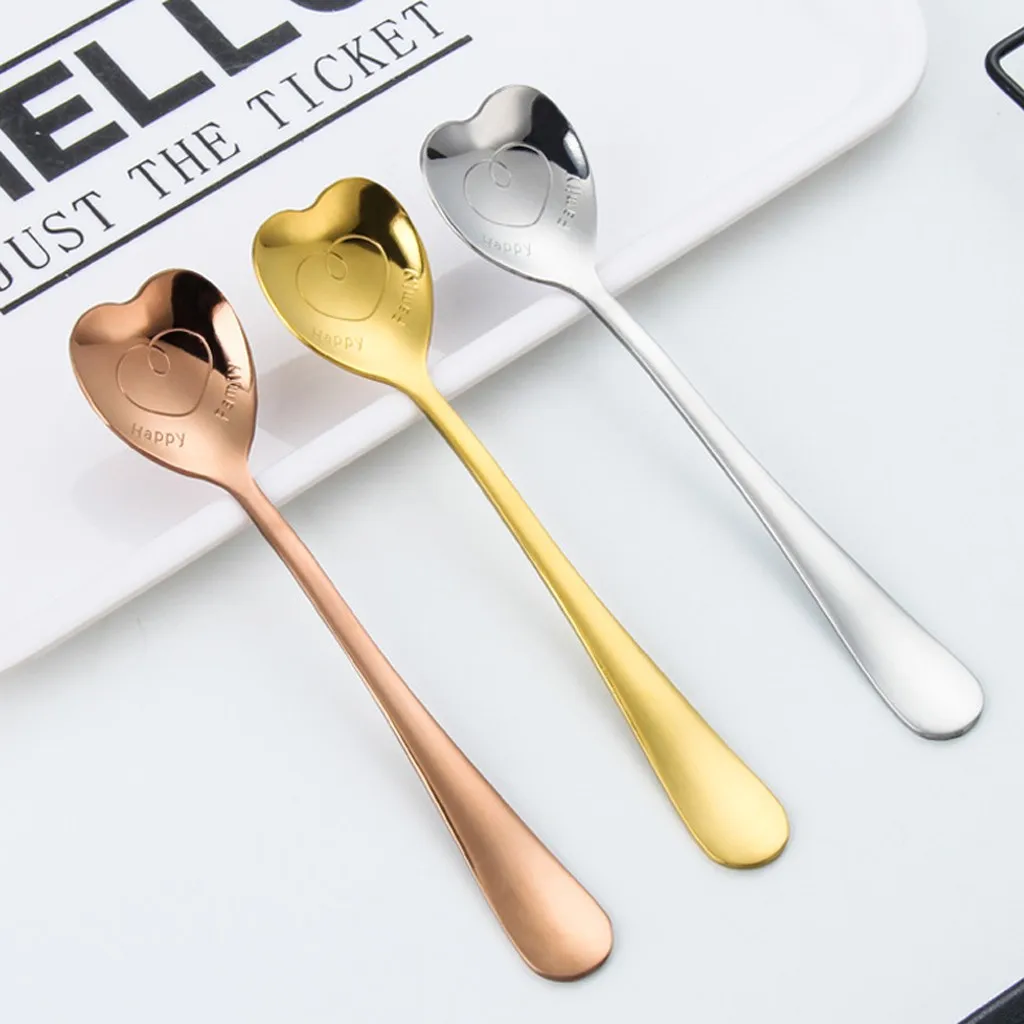 Fashion Love Stainless Steel Mini Coffee Spoon With Long Handle Round Shape Dessertspoon Tea Home Kitchen Tableware Spoons Size
Fashion Love Stainless Steel Mini Coffee Spoon With Long Handle Round Shape Dessertspoon Tea Home Kitchen Tableware Spoons Size