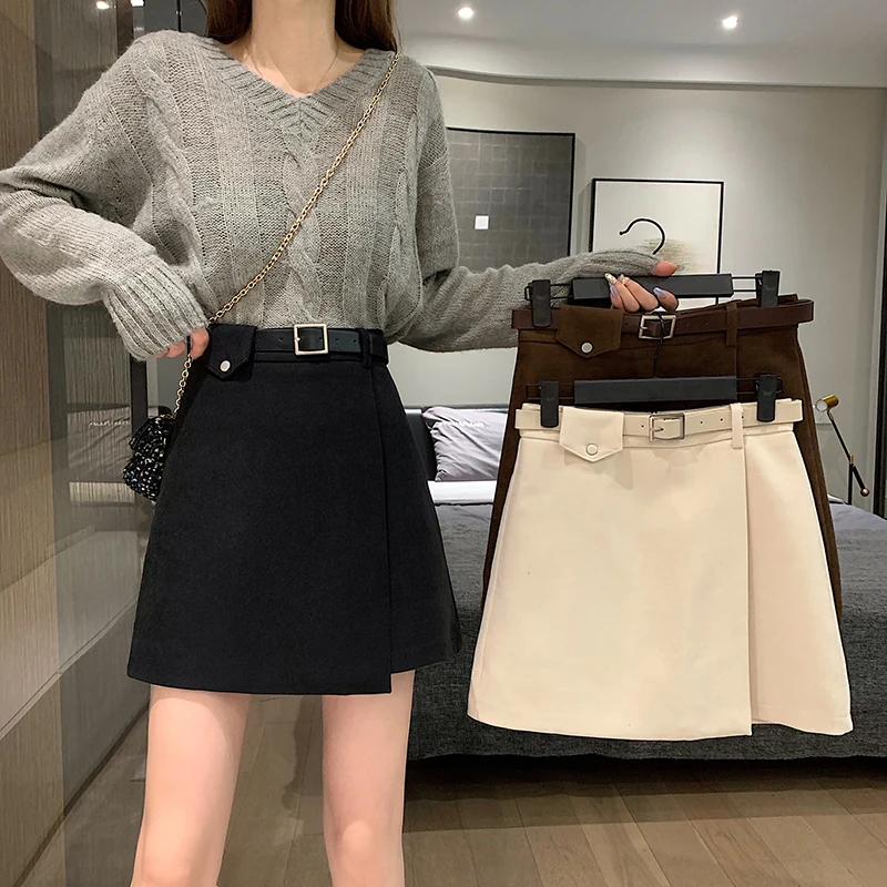 2021 Summer Women Korean Style Asymmetrical Mini Short Skirts With Side Slit Elegant Work Black Khaki Vintage Tangada Harajuku
2021 Summer Women Korean Style Asymmetrical Mini Short Skirts With Side Slit Elegant Work Black Khaki Vintage Tangada Harajuku