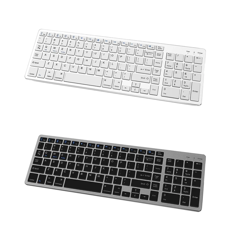 Wireless Bluetooth Keyboard Rechargeable Ultra-Thin Keyboard with Number Pad for Laptop PC Windows IOS 
Wireless Bluetooth Keyboard Rechargeable Ultra-Thin Keyboard with Number Pad for Laptop PC Windows IOS