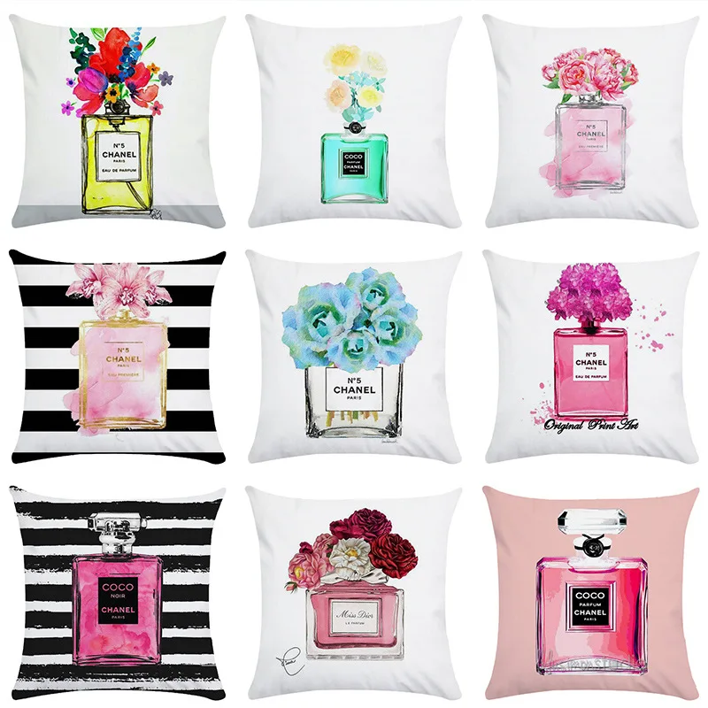 Perfume Bottle Pillowcase Fashion Women Favor Cushion Cover Home Decorative Short plush Perfume Sofa Pillow Cover 45*45cm
Perfume Bottle Pillowcase Fashion Women Favor Cushion Cover Home Decorative Short plush Perfume Sofa Pillow Cover 45*45cm