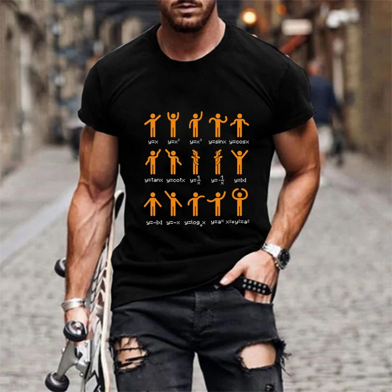 New Men's T-Shirt Summer Algebra Math Dance Print T-Shirt Men's Brand Short Sleeve T-Shirt Women Men's T-Shirt Camiseta Hombre 
New Men's T-Shirt Summer Algebra Math Dance Print T-Shirt Men's Brand Short Sleeve T-Shirt Women Men's T-Shirt Camiseta Hombre