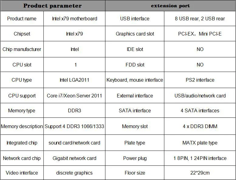 X79 материнская плата память ЦП комплект процессора Xeon E5 CPU REG ECC DDR3 ОЗУ 2 шт. x 4 ГБ = 8