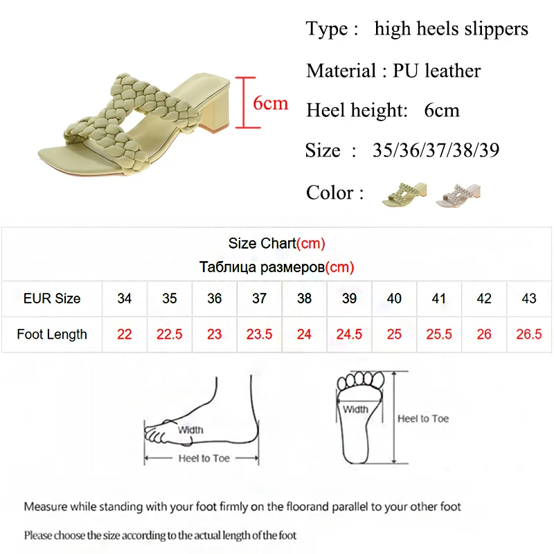 Rimocy 2021 Fashion PU Leather Weave Slippers Women Summer Thick High Heels Sandals Woman Open Toe Female Beach Flip Flops Shoes
Rimocy 2021 Fashion PU Leather Weave Slippers Women Summer Thick High Heels Sandals Woman Open Toe Female Beach Flip Flops Shoes