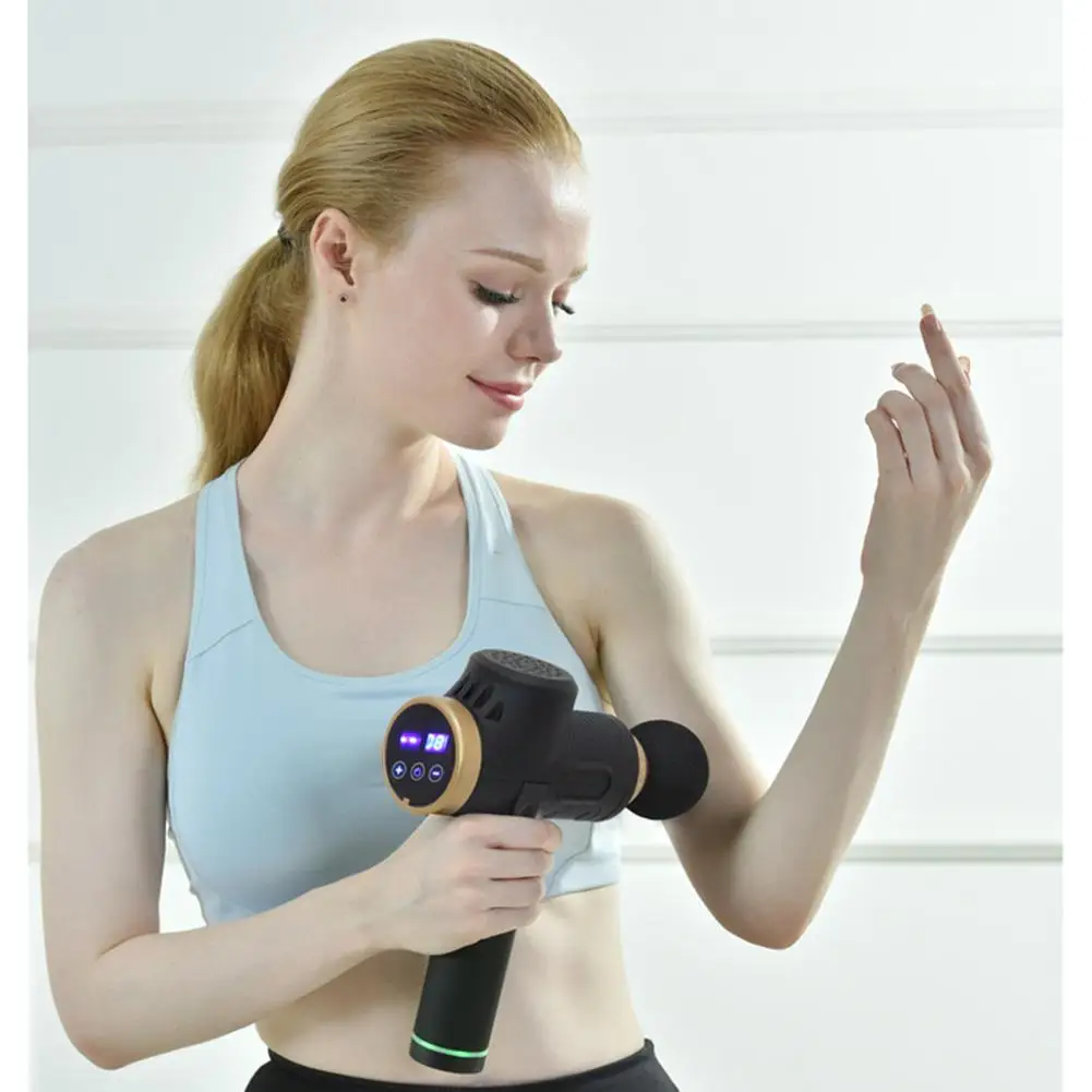 BD-009 Muscle Massage Gun Deep Tissue Massager Training Exercising Muscle Pain Relief Body Shaping Slimming Relaxation
BD-009 Muscle Massage Gun Deep Tissue Massager Training Exercising Muscle Pain Relief Body Shaping Slimming Relaxation