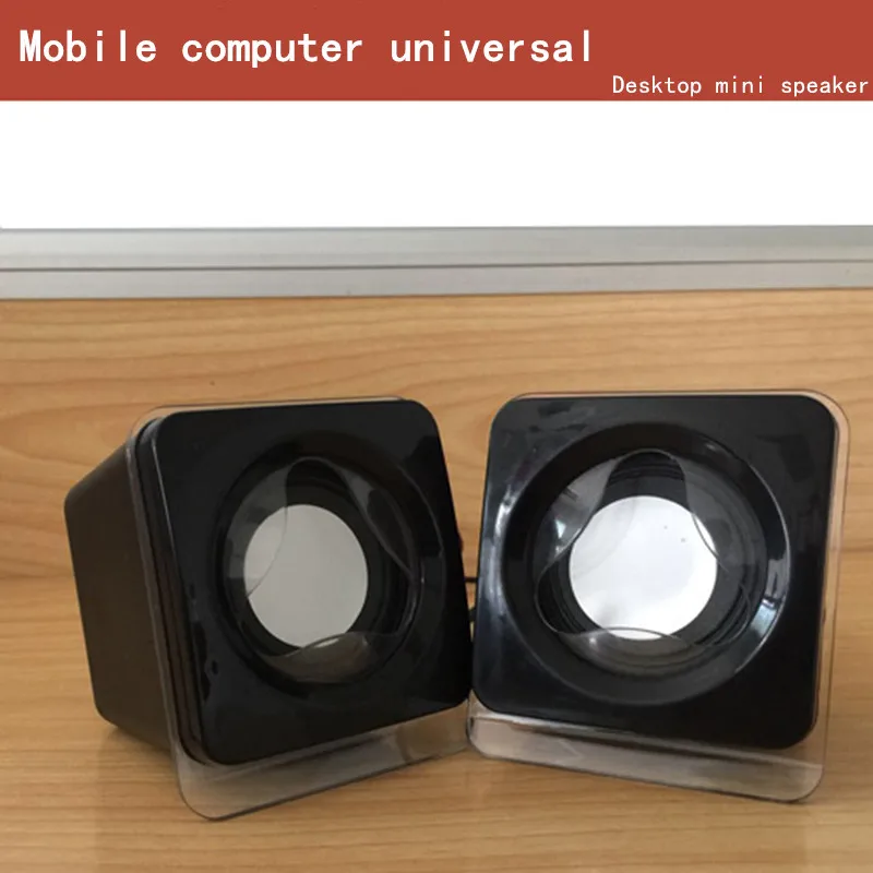 ПК компьютер мини динамик Сабвуфер 2 0 ноутбук аудио черный маленький USB Boombox Caixa De