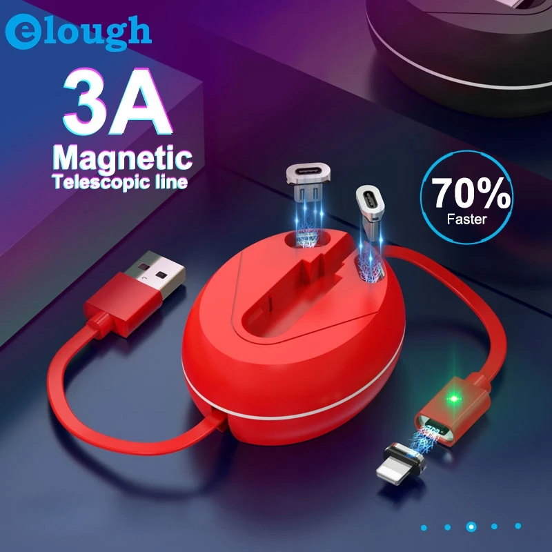 Elough 3in1 Magnetic Cable 3A Quick charge 3.0 Retractable USB Cables for iPhone Samsung Huawei Xiaomi micro Fast Charging Cable
Elough 3in1 Magnetic Cable 3A Quick charge 3.0 Retractable USB Cables for iPhone Samsung Huawei Xiaomi micro Fast Charging Cable