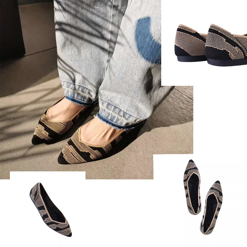 Women's Fashion All-match Lightweight Flat Weave Shoes Breathable Comfortable Soft-soled Leopard Print Pointed Outing Shoes
Women's Fashion All-match Lightweight Flat Weave Shoes Breathable Comfortable Soft-soled Leopard Print Pointed Outing Shoes