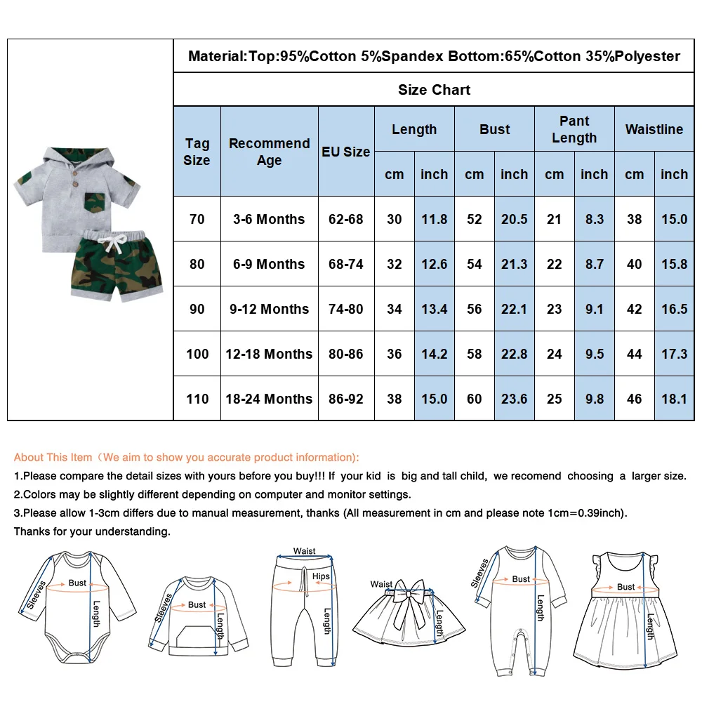 Infant Baby Boys Hooded Short Sleeves Tops Short 2Pcs Sets Camouflage Outfits Cartoon Outfit Suit Summer Newborn Clothes D30 
Infant Baby Boys Hooded Short Sleeves Tops Short 2Pcs Sets Camouflage Outfits Cartoon Outfit Suit Summer Newborn Clothes D30