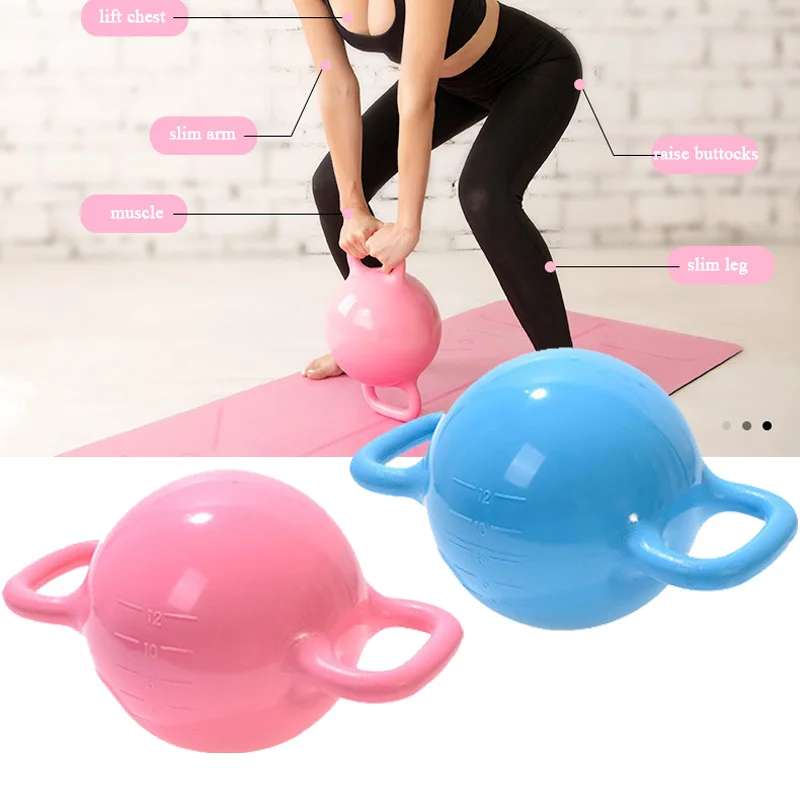 6 кг воды Kettlebell фитнес Чайник Гантели регулируемый портативный тренажерный зал