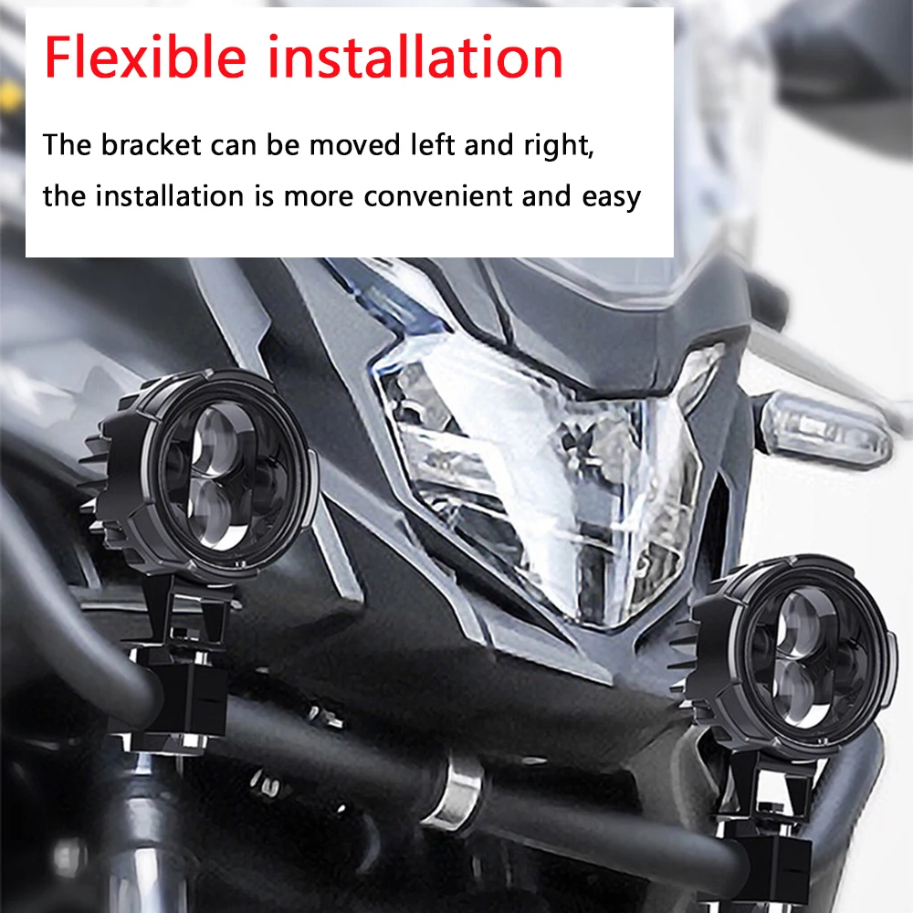 1 Pair Motorcycle LED Spotlights 120W Bright Light Strobe Universal External Auxiliary Fog Light For Honda-Kawasaki-Suzuki
1 Pair Motorcycle LED Spotlights 120W Bright Light Strobe Universal External Auxiliary Fog Light For Honda-Kawasaki-Suzuki
