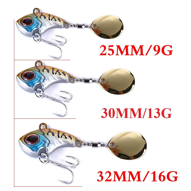 1Pcs Rotating Metal VIB vibration Bait Spinner Spoon Fishing Lures 8g 13g 16g Jigs Trout Winter Fishing Hard Baits Tackle Pesca
1Pcs Rotating Metal VIB vibration Bait Spinner Spoon Fishing Lures 8g 13g 16g Jigs Trout Winter Fishing Hard Baits Tackle Pesca