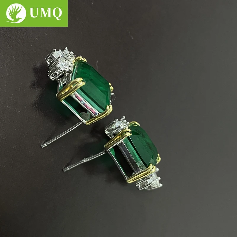 UMQ Retro Emerald Stud Earrings For Women Top Quality 925 Sterling Silver Sparking AAAAA+ Zircon Wedding Bride Band Jewelry
UMQ Retro Emerald Stud Earrings For Women Top Quality 925 Sterling Silver Sparking AAAAA+ Zircon Wedding Bride Band Jewelry