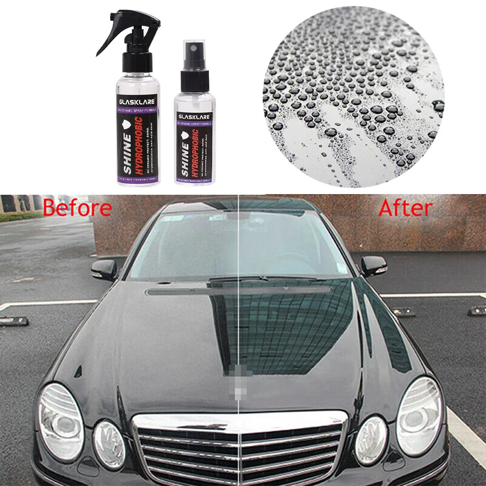 GLASKLARE Upgrad Auto Ceramic Glass Coat Super Hydrophobic Car Liquid Coat Paint Anti-Corrosion Durable Coating Tools 50ml/100ml
GLASKLARE Upgrad Auto Ceramic Glass Coat Super Hydrophobic Car Liquid Coat Paint Anti-Corrosion Durable Coating Tools 50ml/100ml
