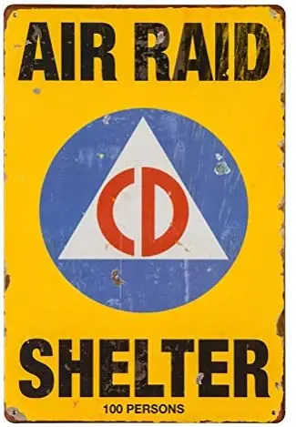 Air Raid Shelter Novelty Gifts for Yard Decor Metal Store Retro Metal Tin Sign Plaque Poster Chic Gift Suitable 12x8 Inch
Air Raid Shelter Novelty Gifts for Yard Decor Metal Store Retro Metal Tin Sign Plaque Poster Chic Gift Suitable 12x8 Inch