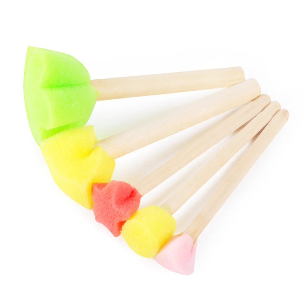 4 Sets Kids Paint Sponge Brushes Round Sponge Seals Wooden Handle Drawing Brush Doodle Tools (5pcs/Set)
4 Sets Kids Paint Sponge Brushes Round Sponge Seals Wooden Handle Drawing Brush Doodle Tools (5pcs/Set)