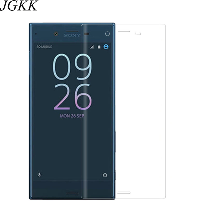 JGKK 3D закаленное стекло для Sony XZs изогнутое полное покрытие твердость 9H Защитная