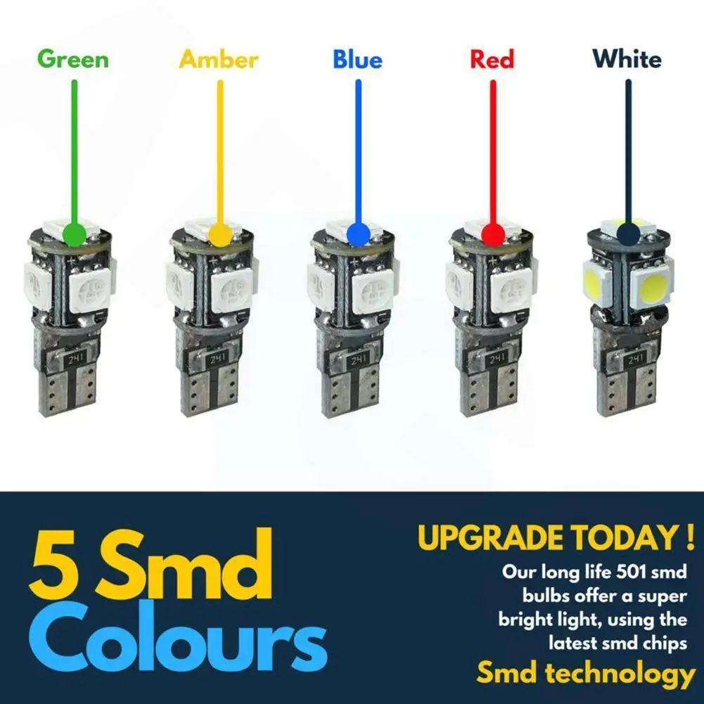 1PCS 501 T10 LED Xenon Side Bulb Super Bright Dashboard Light Interior Car U9U0
1PCS 501 T10 LED Xenon Side Bulb Super Bright Dashboard Light Interior Car U9U0