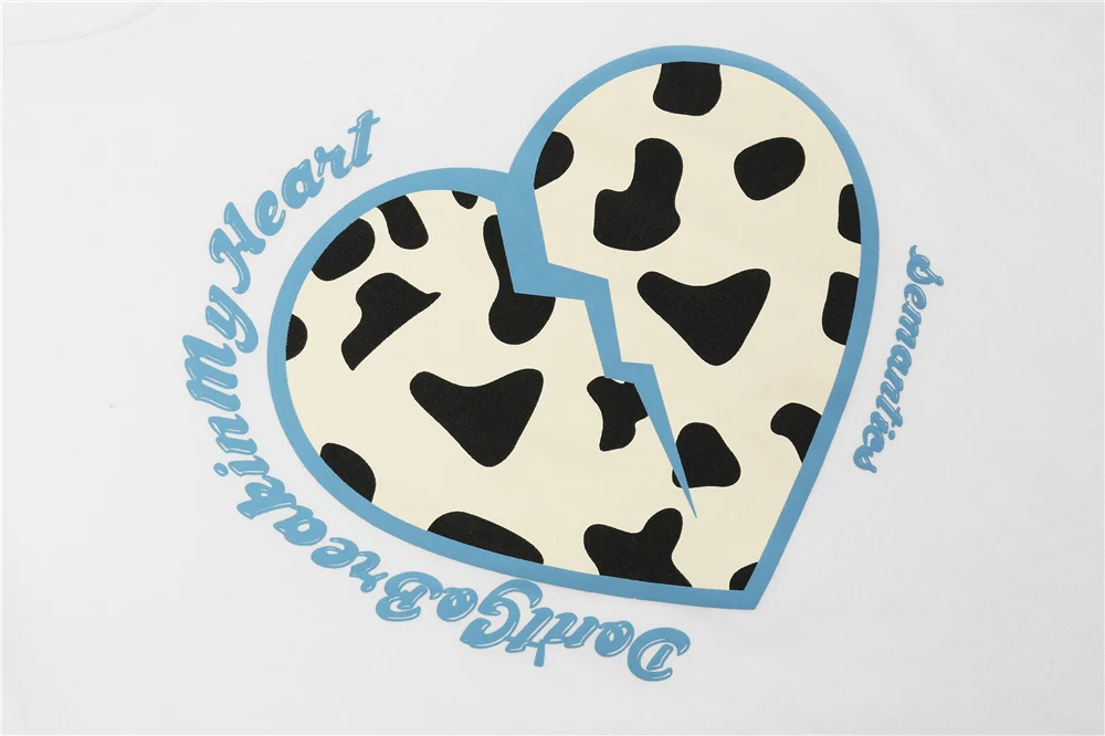 2021 New Arrival Men's T-shirt Summer Short Sleeve Hip Hop Broken Heart Printed Oversized Harajuku Tops Tees Men Women Clothing
2021 New Arrival Men's T-shirt Summer Short Sleeve Hip Hop Broken Heart Printed Oversized Harajuku Tops Tees Men Women Clothing