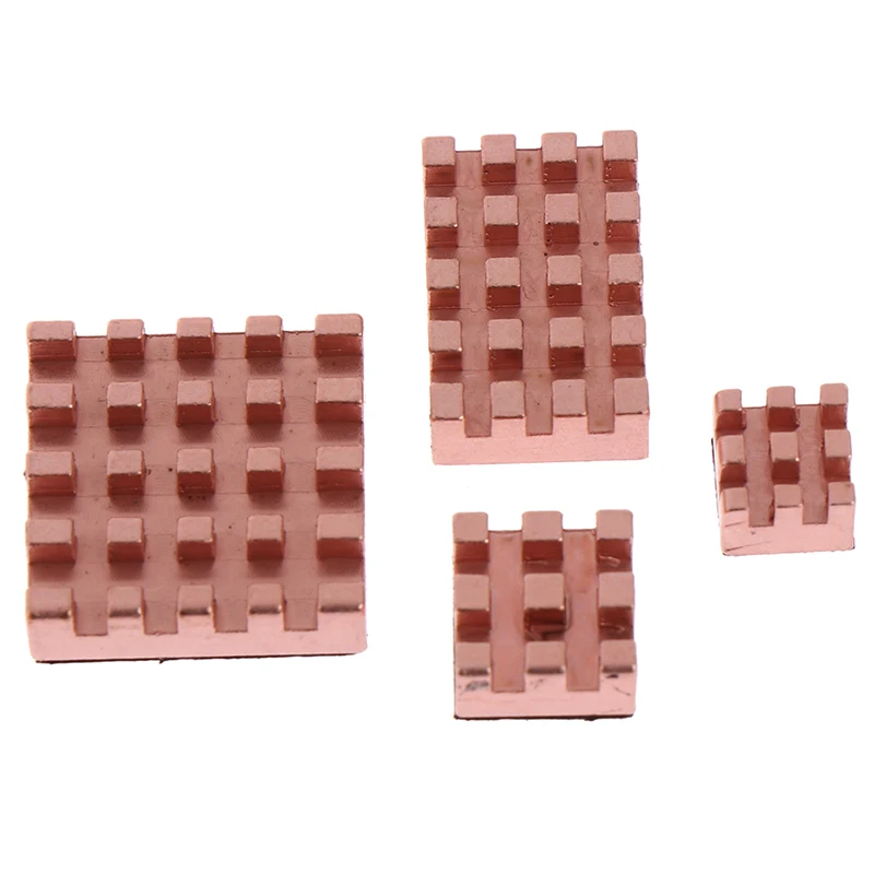 4pcs/set Metal Copper Heatsink Passive Cooling Pad Radiator For Raspberry Pi 4B
4pcs/set Metal Copper Heatsink Passive Cooling Pad Radiator For Raspberry Pi 4B