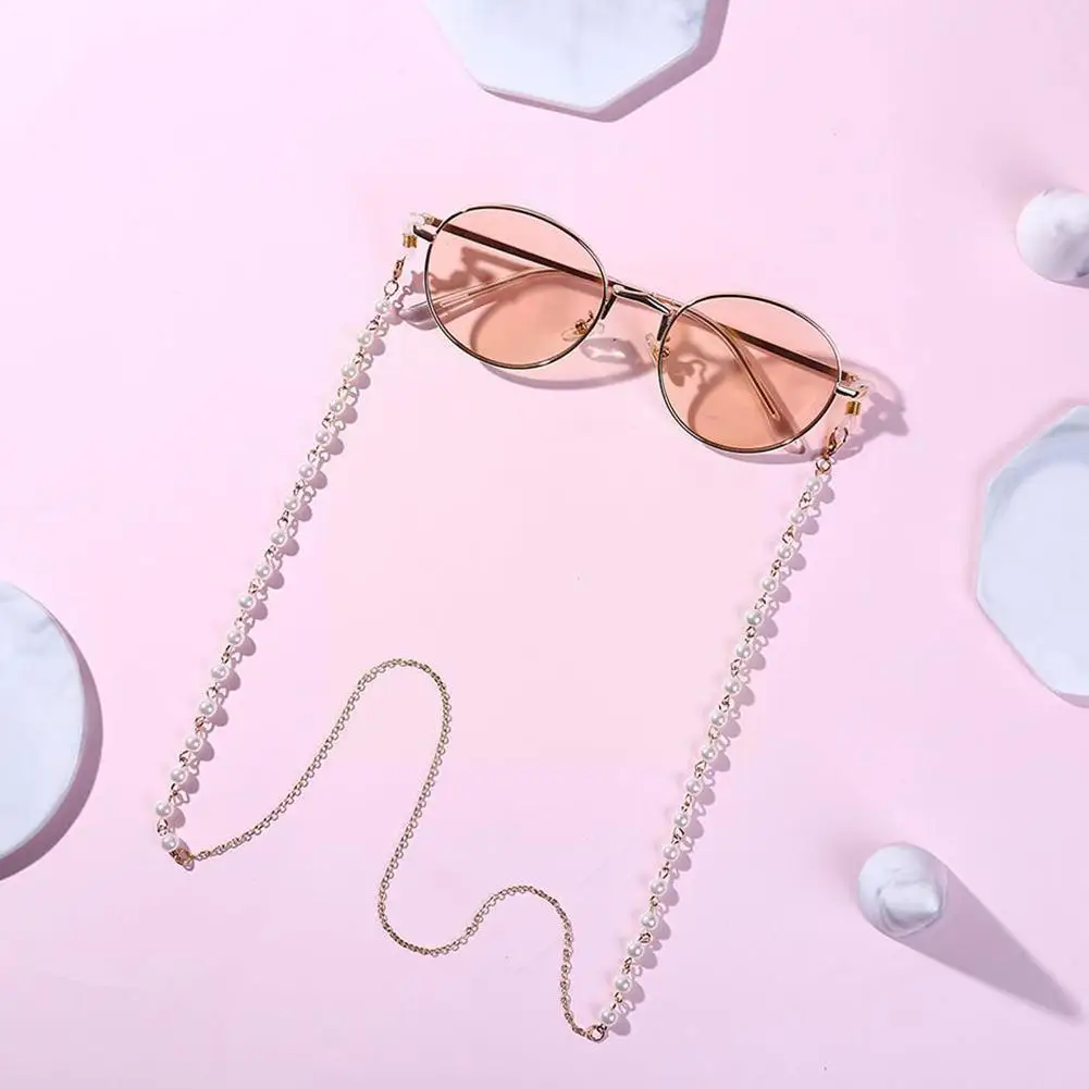 Fashion Eyeglasses Chain Imitation Pearl Beaded Trendy Hanging Sunglasses Gift Outside Necklace Casual Women Rope Accessory F2o2
Fashion Eyeglasses Chain Imitation Pearl Beaded Trendy Hanging Sunglasses Gift Outside Necklace Casual Women Rope Accessory F2o2