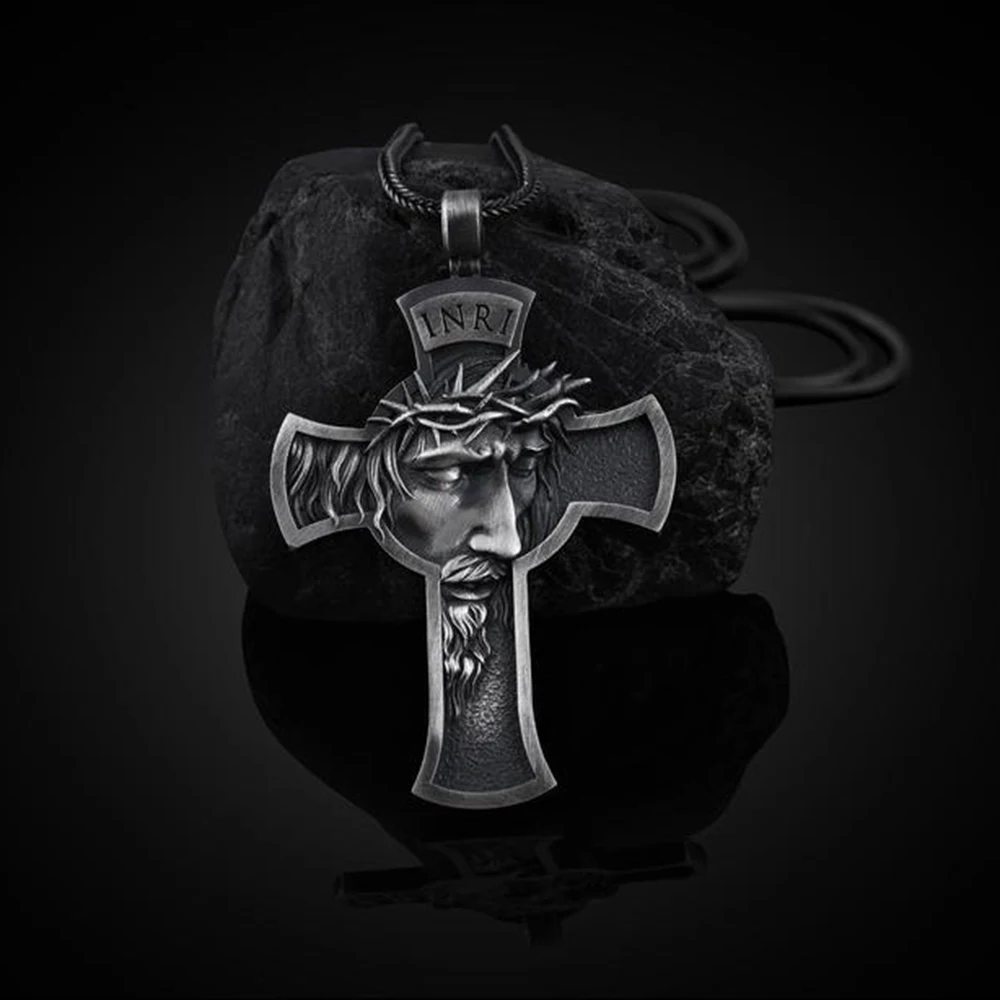 Christianity Religion Crucifixion Cross Pure tin Couple pendants vintage Catholic Man necklace Women necklace Punk Style 2021
Christianity Religion Crucifixion Cross Pure tin Couple pendants vintage Catholic Man necklace Women necklace Punk Style 2021