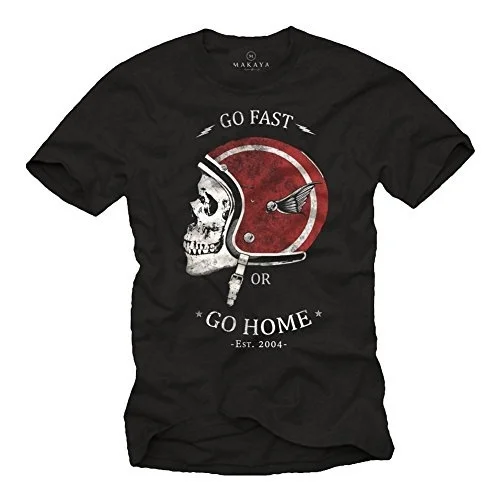 fashion T-shirt Men's Shirt Vintage Biker Clothing - Motorcycle Helmet with Skull - Black T-Shirt Casual T-Shirt
fashion T-shirt Men's Shirt Vintage Biker Clothing - Motorcycle Helmet with Skull - Black T-Shirt Casual T-Shirt